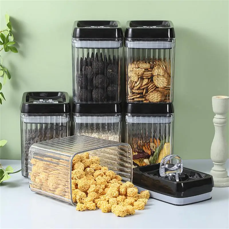 

Kitchen Storage Organizer High Quality Food Container Fridge Noodle Soybean Rice Jar Moisture-proof Box Multigrain Storage Tank