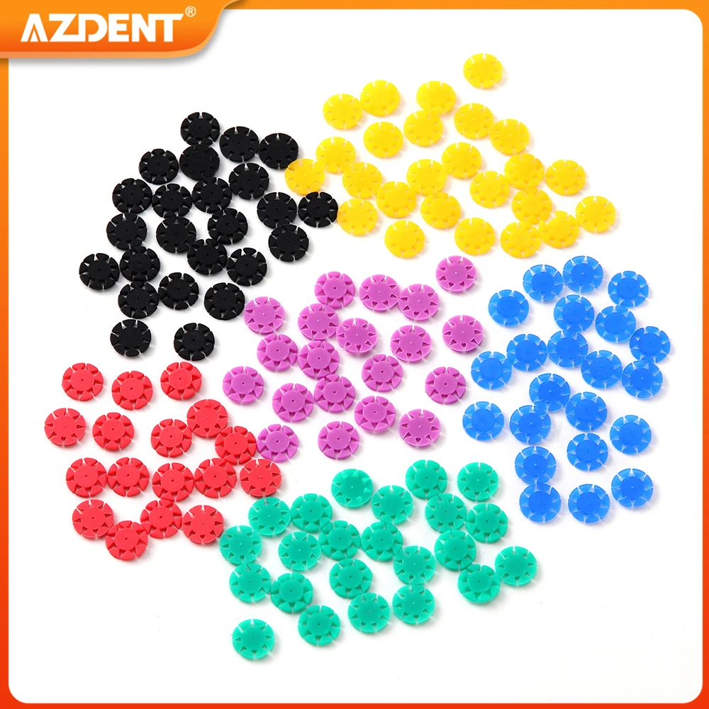 

100PCS/Pack AZDENT Dental Root Canal File Marking Circle Ring Counting Stopper Disinfection Silicon Counter