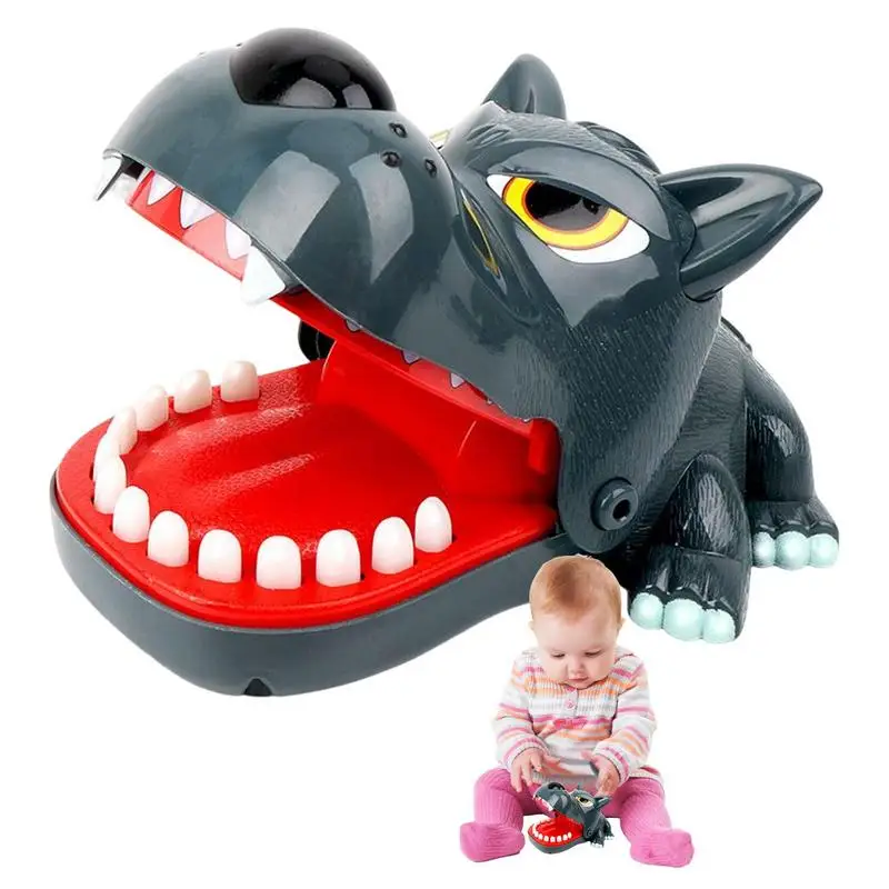 

Finger Bite Game Teeth Toys Game For Kids Wolf Shaped Toddler Wolf Biting Finger Toys Funny Family Tabletop Board Tricky Game