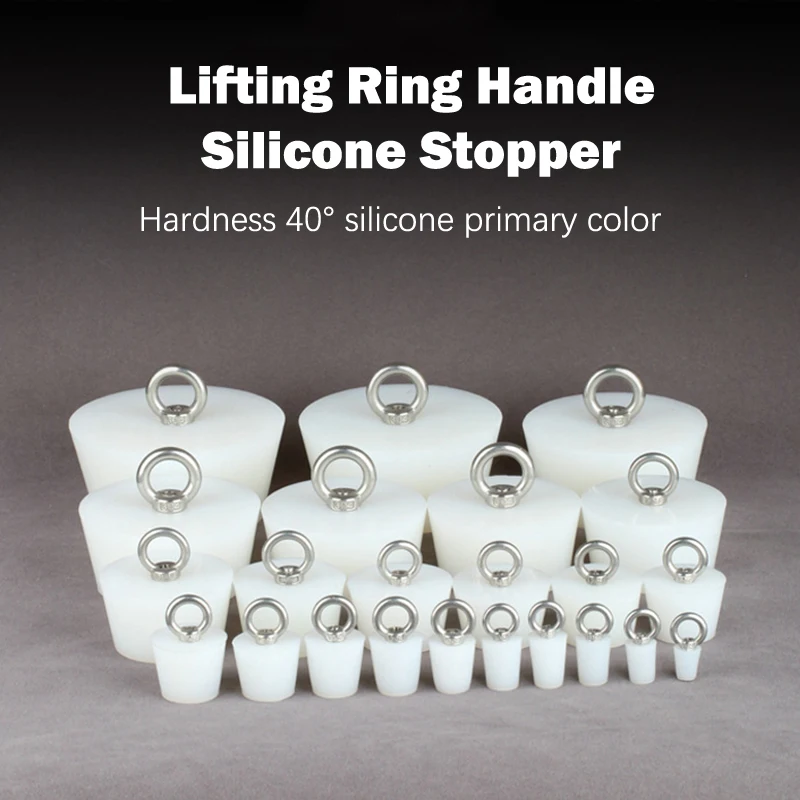 

1 Pc Anti-return Floor Drain Anti-odor Fish Tank Plug With Hanging Ring Stainless Steel Ring Silicone Plug Kitchen Accessories