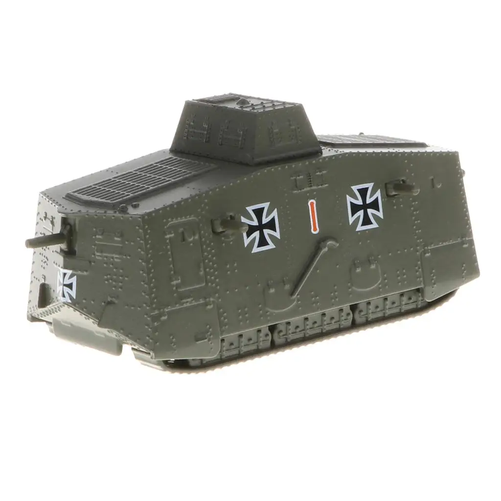 

1/100 Scale German A7V Model, Battle Tank of the First World War, Armoured