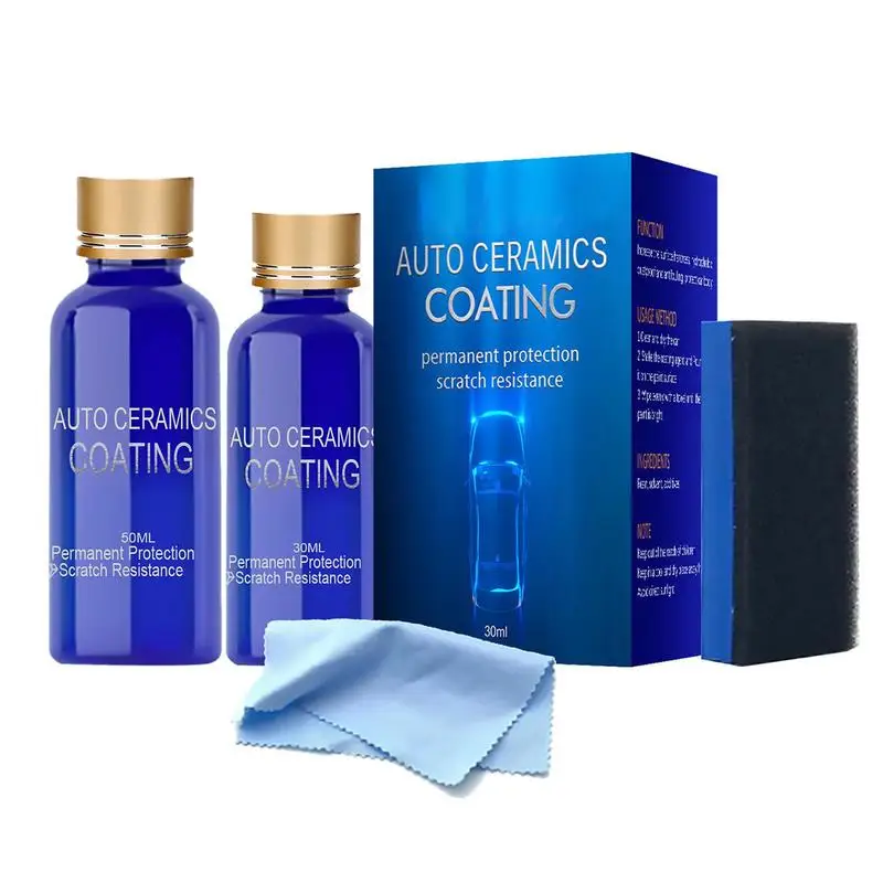 

10H Car Liquid Ceramic Coat Super Hydrophobic Glass Coating Set Anti-Scratch Auto Glass Coat Liquid Paint Care Polish 30/50ml
