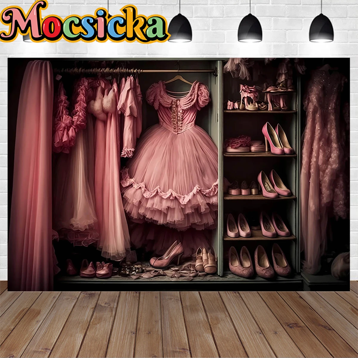 Фон для фотосъемки с принтом &quotДевушка&quot