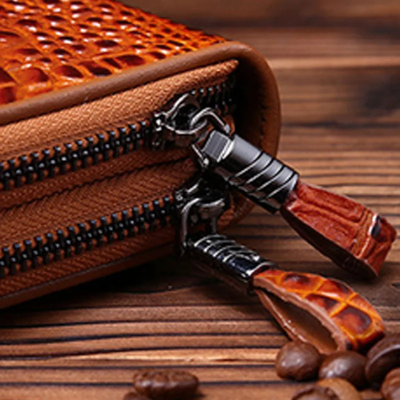 Высококачественный кошелек унисекс из воловьей кожи знаменитый бренд зернистой