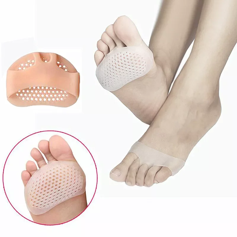 Silicone Honeycomb Forefoot Pad Breathable Single Shoes High Heels Pain Relief Foot Pads Insoles Socks