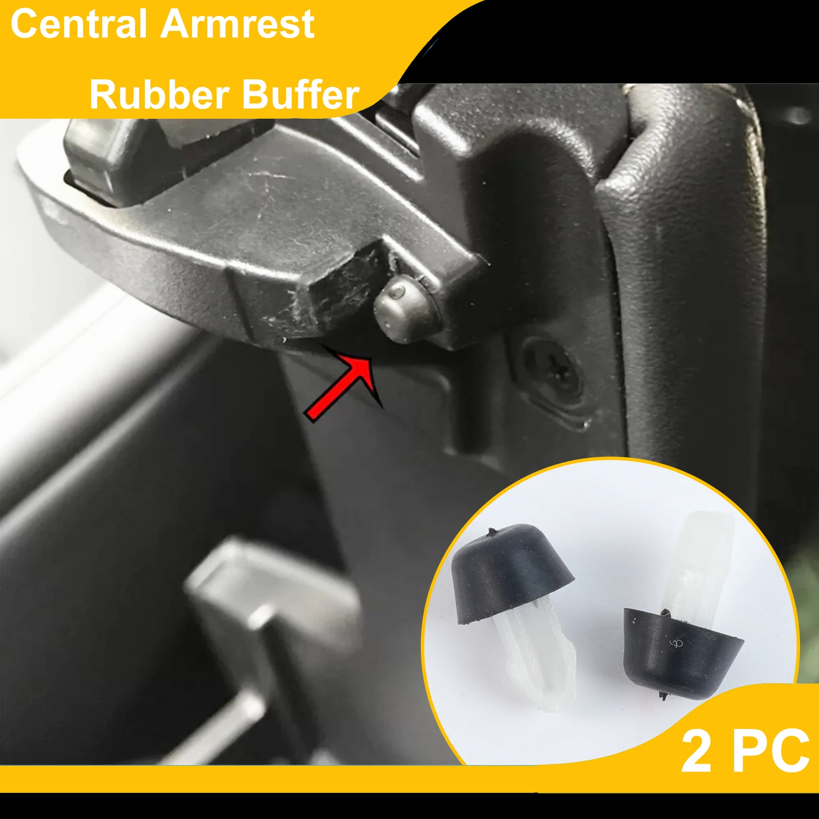 

2 шт. резиновый буфер, ограничитель демпфера, центральный подлокотник для Toyota CHR Camry XV40 Corolla Highlander Prius Scion Yaris Ist