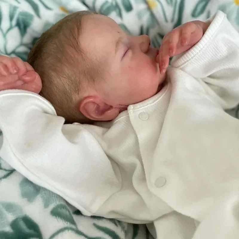 Кукла реборн полное тело и ткань 48 см Levi с 3D кожей многослойная картина видимыми