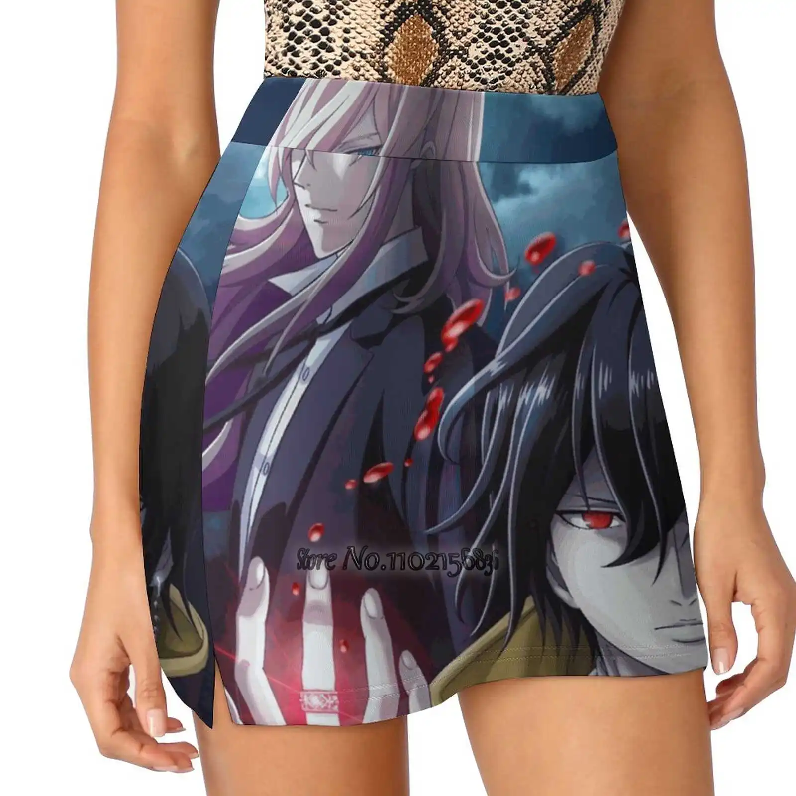 Noblesse Женская теннисная юбка, юбка-штаны для гольфа и бадминтона, Спортивная юбка с карманом для телефона, благородная аниме вебтонная юбка