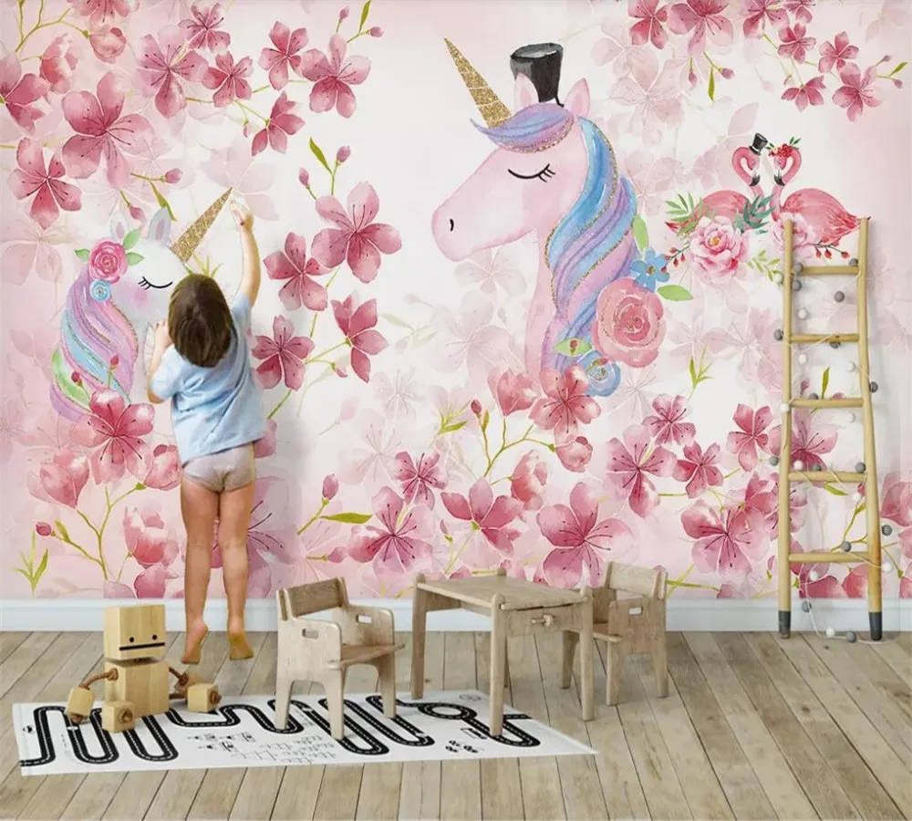 

Customized children's room creative background wall wallpaper self-adhesive waterproof wall covering