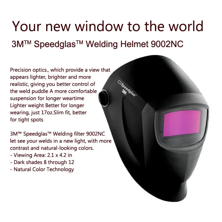 Сварочный шлем 3M Speedglas 9002NC с технологией естественного цвета автоматический