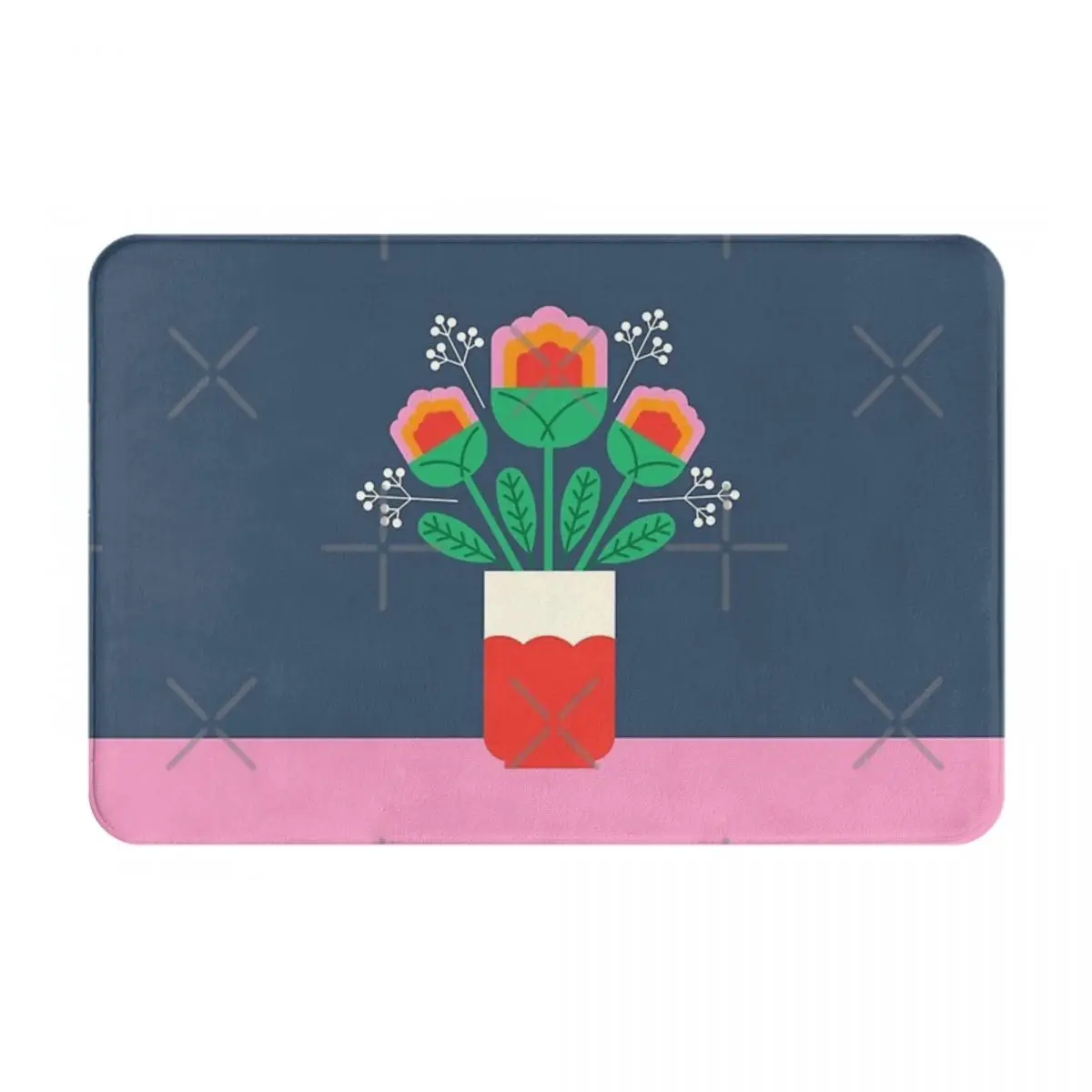 Marla Facecloth нескользящий напольный коврик FireplaceThick и удобные прочные коврики для ног