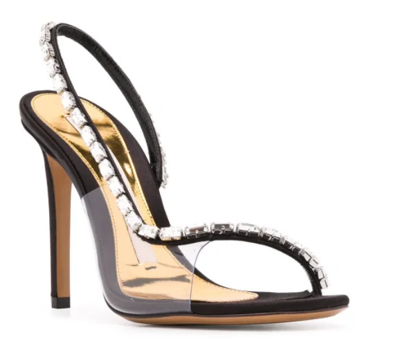 

Новинка 2022, женская обувь, летние сандалии с открытым носком и кристаллами, женская обувь для свадебной вечеринки