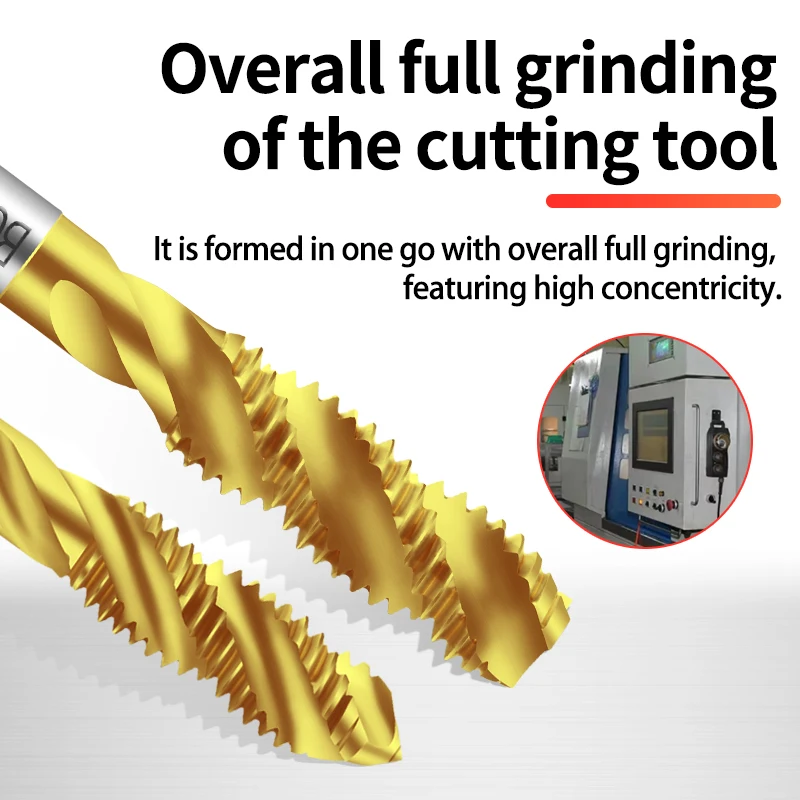 ЛЕНТЫ BOSS HSSE-M35 Стандартный спиральный рифленый метчик JIS W 1/8 5/32 3/16 7/32 1/4 5/16 3/8 7/16 1/2 5/8