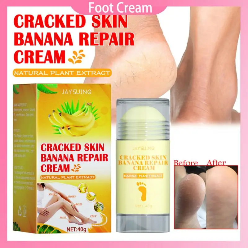 

Крем для ног с натуральным банановым маслом, восстанавливающий крем против трещин и трещин на пятке, увлажняющий крем для удаления омертвев...