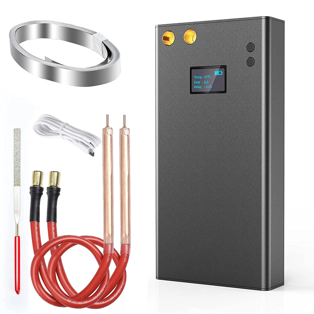 

1set Adjustable Spot Welder With Type-C Spot Welding Machine Nickel Sheet Spot Welding Soldering Tools