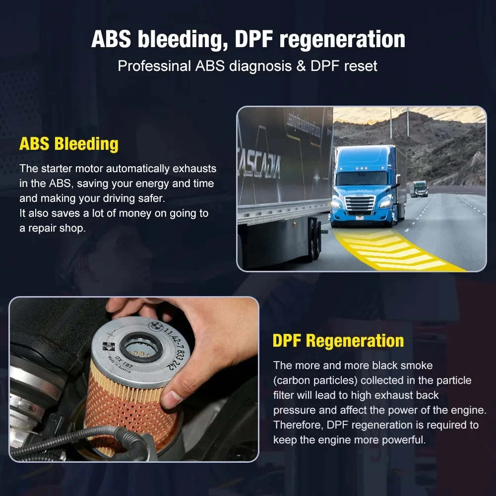 NEXPEAK K2 Инструмент диагностического сканера для тяжелых грузовиков OBD2 VCI Полная