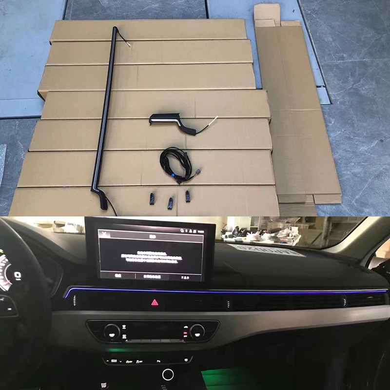 

Внутренняя атмосфера, центральный свет, светодиодный окружающий светильник для Audi A4 B9 2017-2019 A5 B9