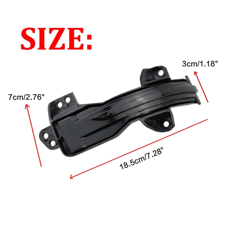 

Flowing Water Rearview Dynamic Sequential Rearview Mirror LED Turn Signal Light Compatible for CRV Fit Civic Odyssey 2pc