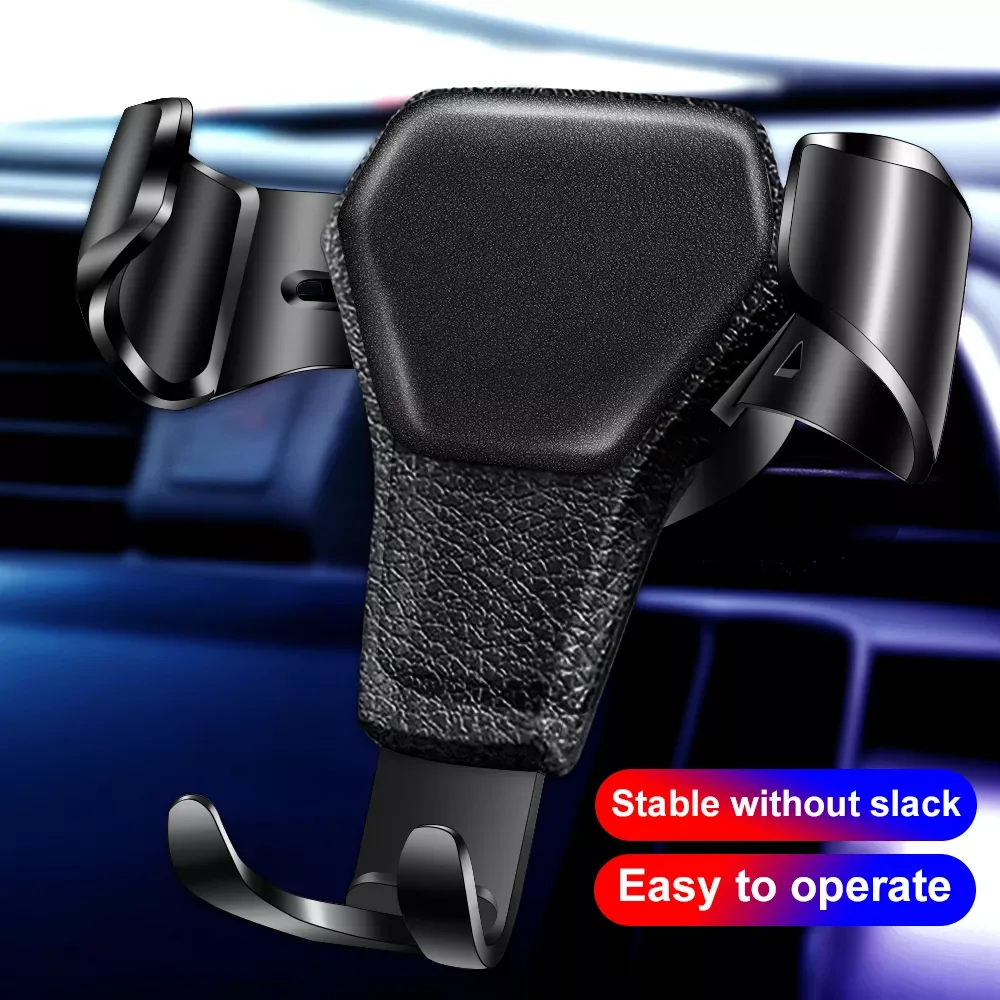 

Gravity Car Phone Holder Air Vent Clip Mount Mobile phone accessories Stand Smartphone GPS Support For iPhone 13 Xiaomi Samsung