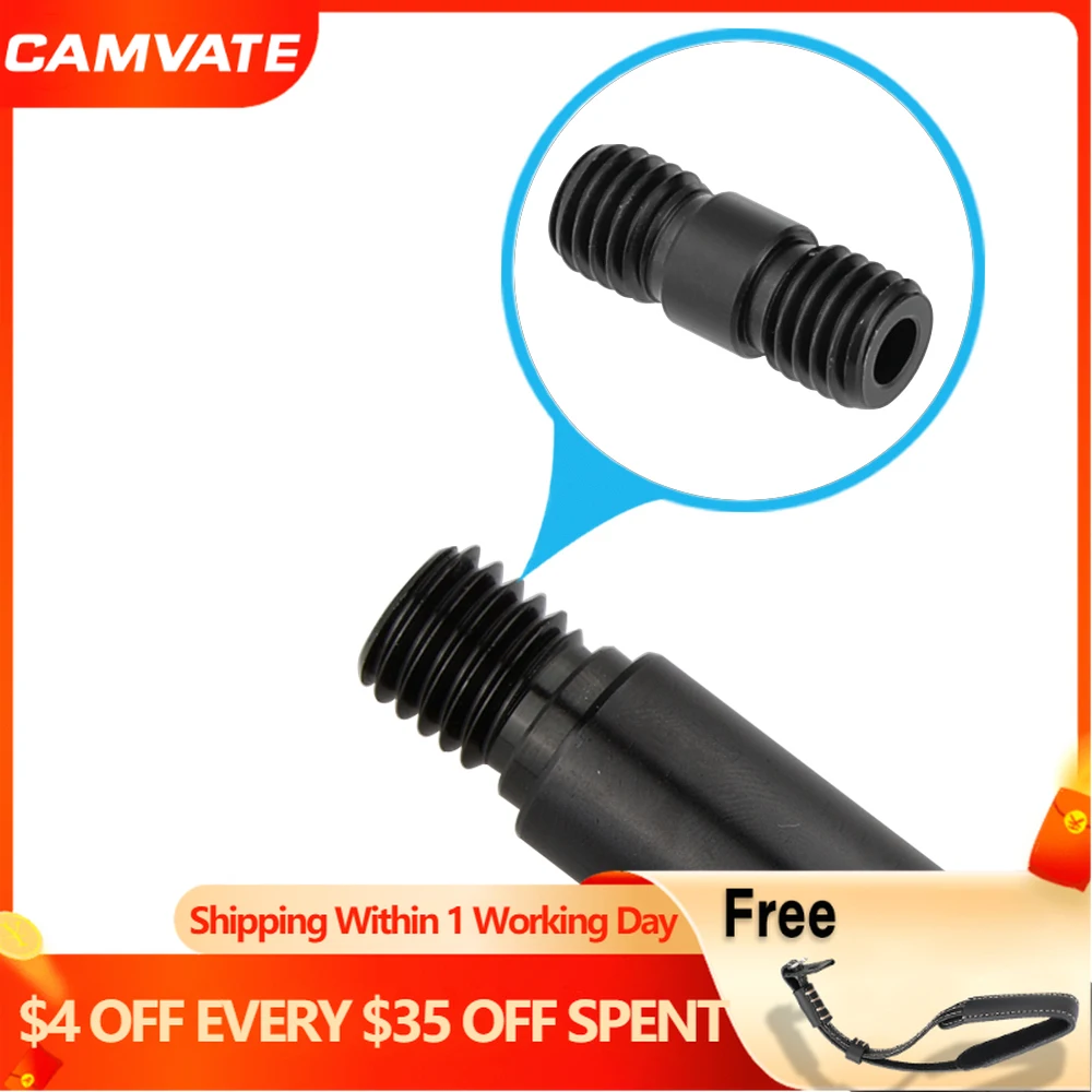 CAMVATE 15 мм стержневой разъем винтовые сетки с двойным резьбовым креплением M12 черный/красный для DSLR камеры 15 мм рельсовая система (комплект из 2)