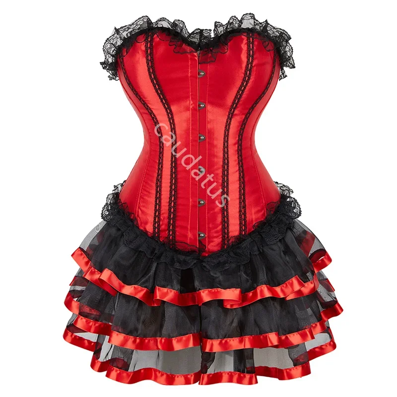 Корсетное платье caudatus комплект юбок-пачка для женщин вечерние бюстье костюм