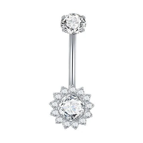 Золотое титановое кольцо для пупка Xpircn 14G