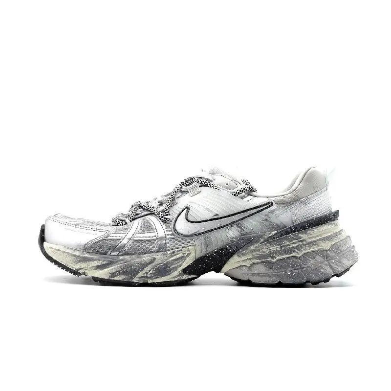 【Настроить】Nike V2K кроссовки для бега мужские низкие серые/белые HJ4497-100
