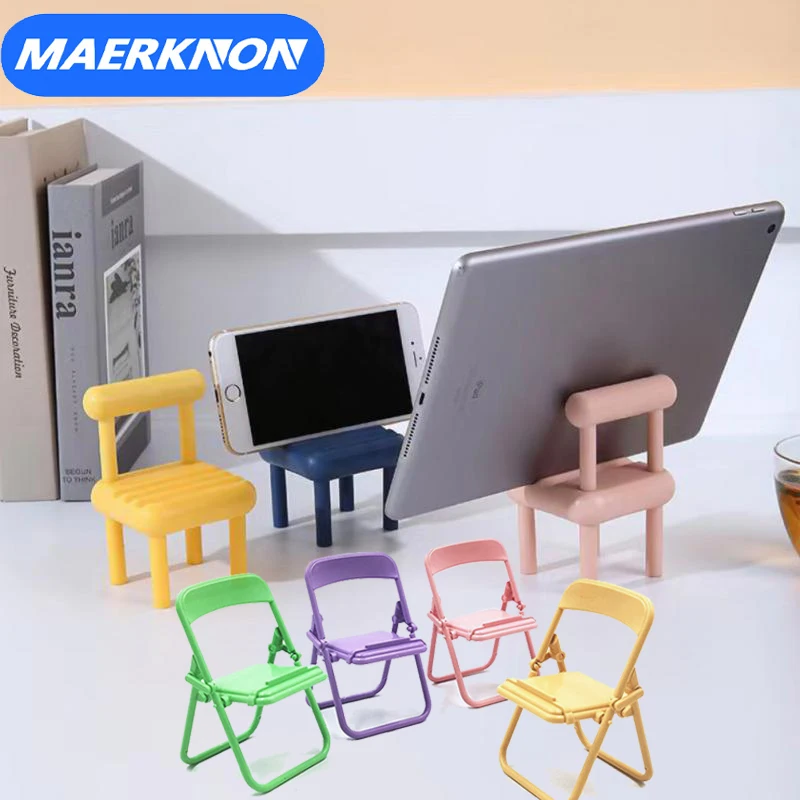 Creative Chair Phone Holder Tablet Stand Plastic Lazy Mobile phone Bracket Adjustable Desktop Holder Support For All Smart Phone