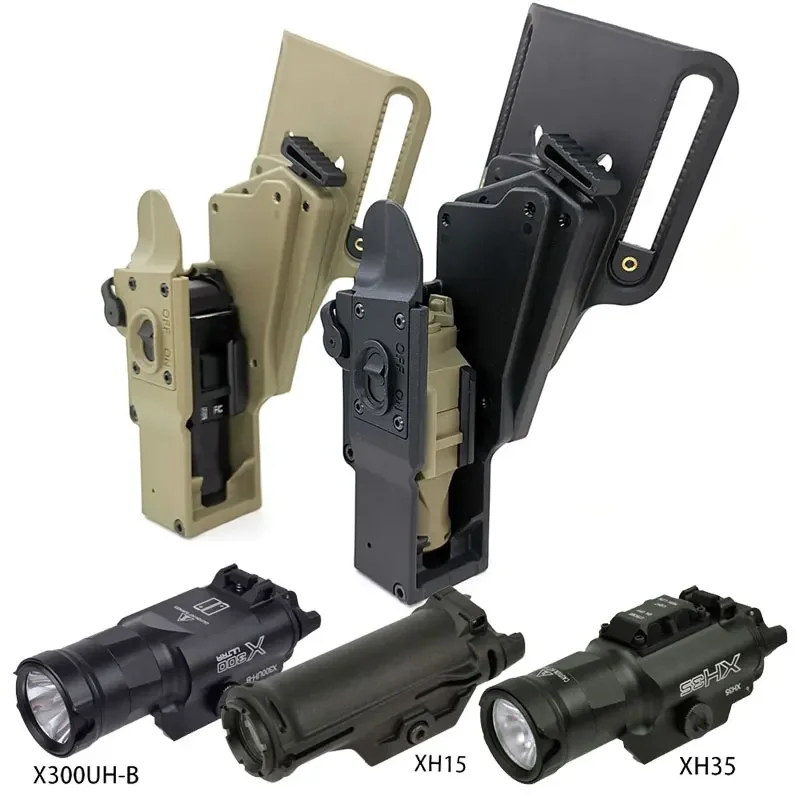 

Masterfire Rapid Deploy Fire Holster Pistol Glock 1911 ISPC Surefire Weapon Light Hunting Stored XH15 XH35 X300UH-B Scout Light