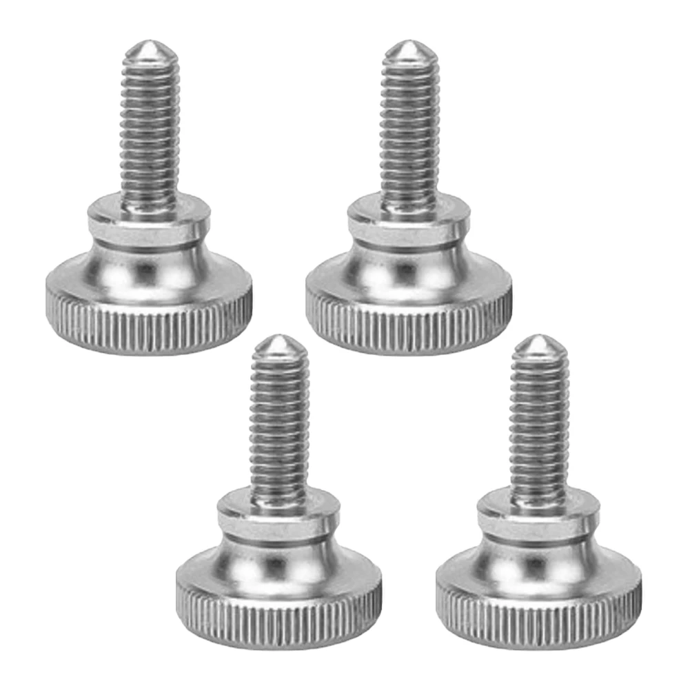 

4pcs M3 GB834 304 Stainless Steel Knurl Head Hand Tighten Thumb Screw Curtain Wall Glass Lock Thumb Bolt