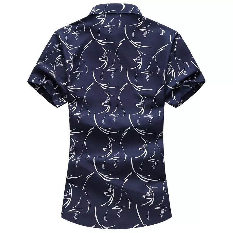 New2022 Size 5XL 6XL 7XL 2020 Summer New Men Shirt  Casual Print Short Sleeve Shirt Hawaii Shirt Male Brand Clothing
