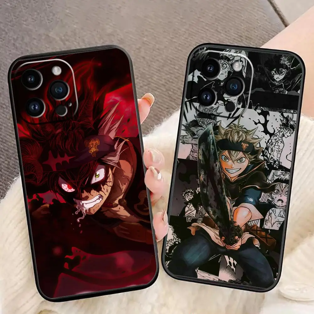 

Funda Coque Case For iphone Apple 14 13 12 11 Pro XS Max Mini X XR SE 8 7 6S 6 Plus 5 5S Case Para Cover Asta Anime Black Clover