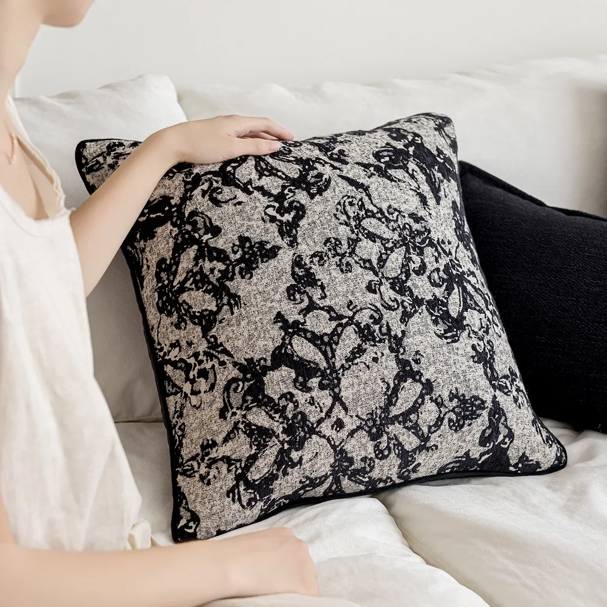 Ретро чехлы для подушек Crock Horse 2025 из лен/хлопка 45x45 см