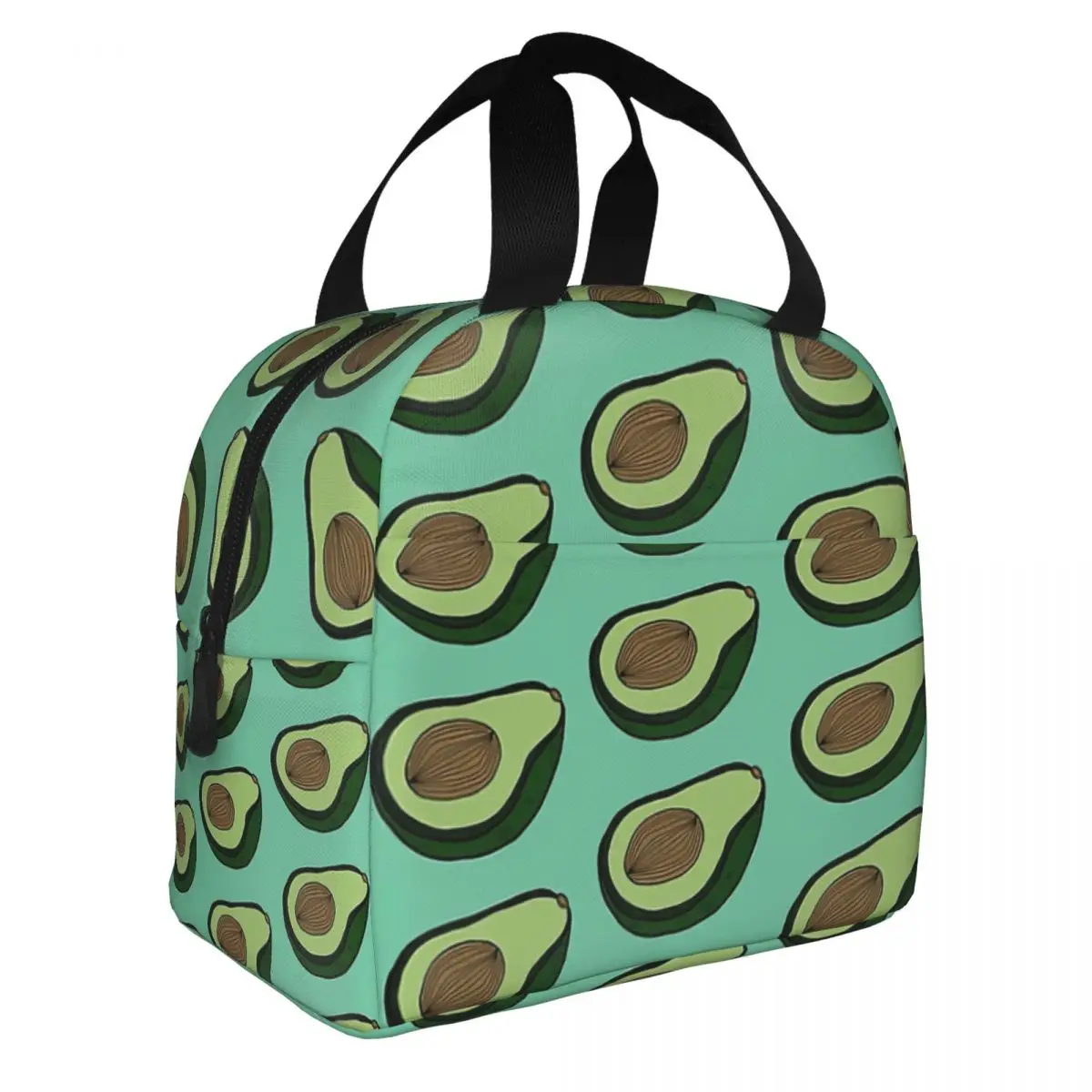 Avocado - SEAFOAM Lunch Bento Bags Portable Aluminum Foil thickened Thermal Insulation Oxford Cloth Lunch Bag for Women Men Boy