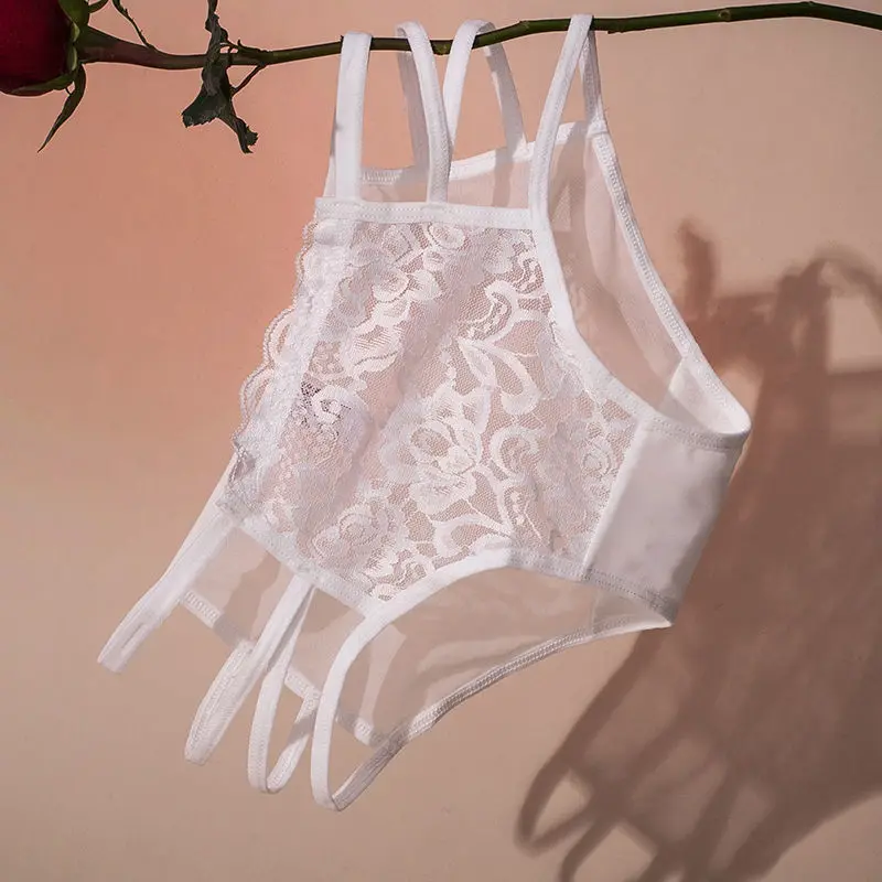 3Pcs/set Solid Lace Women's Transparent Panties Hot Sexy Briefs Invisible Underwear Breathable Soft Thongs Female Lingerie