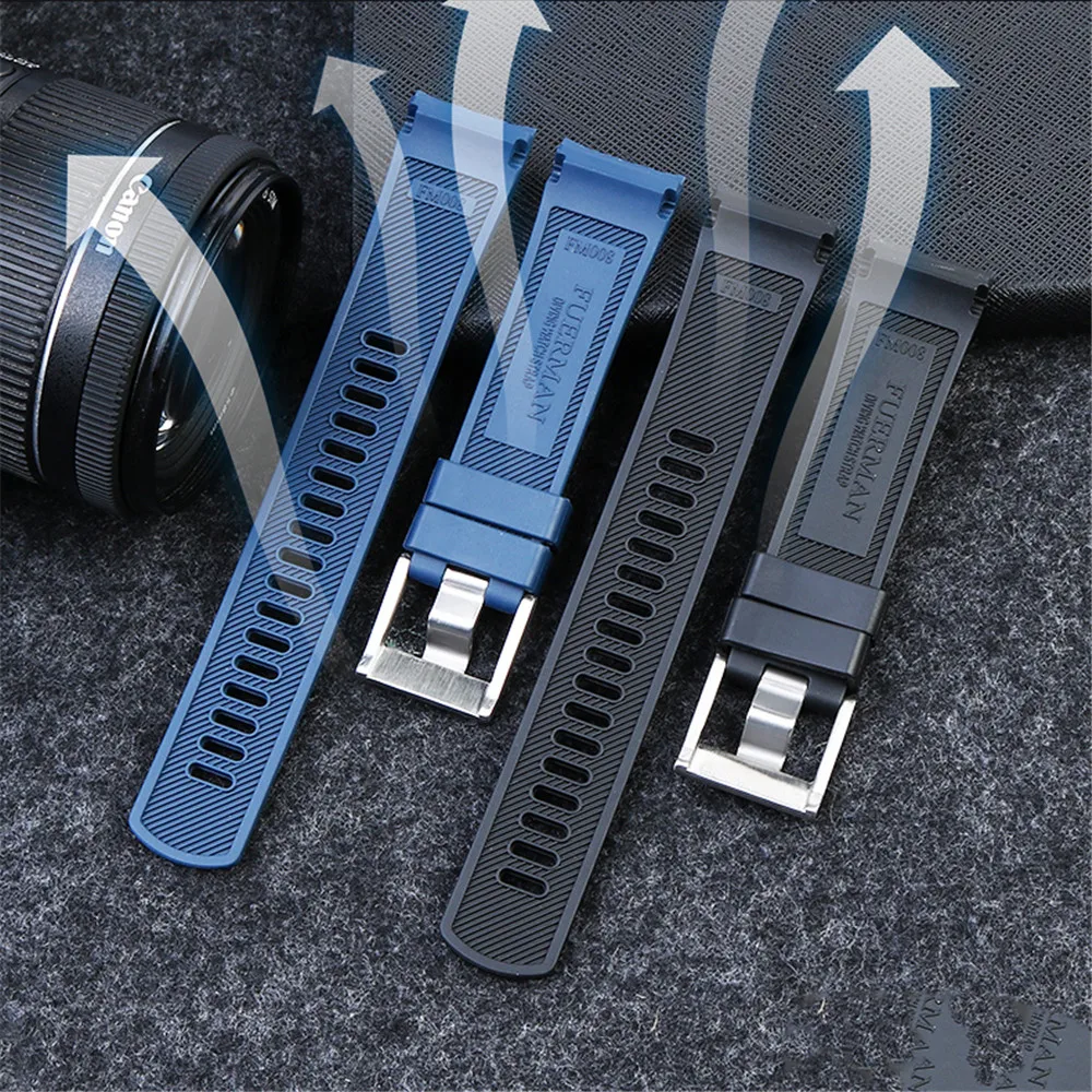 

Rubber Arc Watch Strap For Prospex Series Wrist Band Men 22mm Fluorine Diving Waterproof Bracelet SRPE99K1/SRP777J1