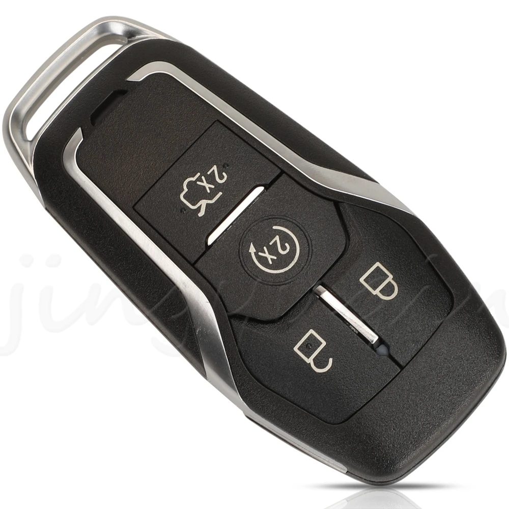 

Умный дистанционный ключ jingyuqin, модель 3/4/5, кнопка для Ford Mustang Edge Explorer Fusion Mondeo Kuka, корпус ключа для автомобиля, необработанное лезвие