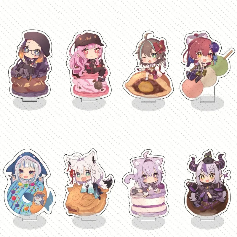 

Anime Hololive Vtuber Ookami Mio Cosplay Acrylic Game Figure Shirakami Fubuki Cute Stand Sign Toy Kawii Desk Decor Fans Gift
