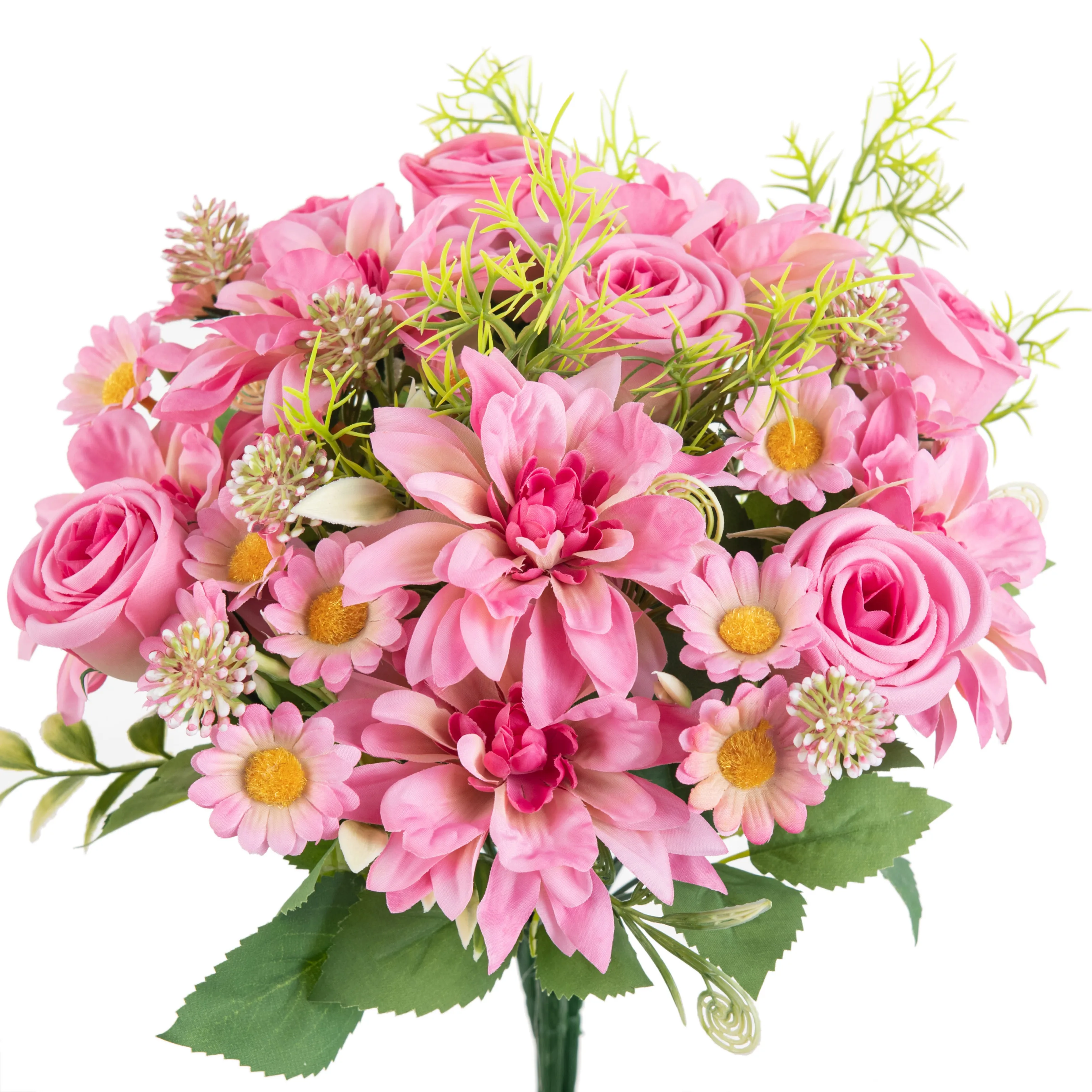 

Искусственные шелковые цветы Dahlia и розы XIAOYINMO