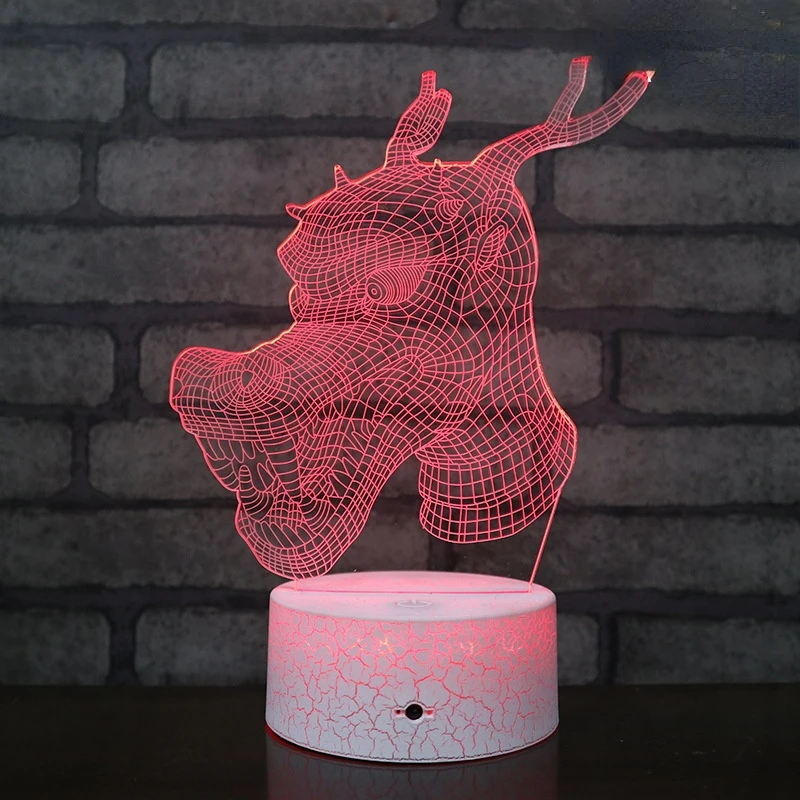 Ночник Nighdn с динозавром 3d акриловые светодиодные ночники питанием от Usb