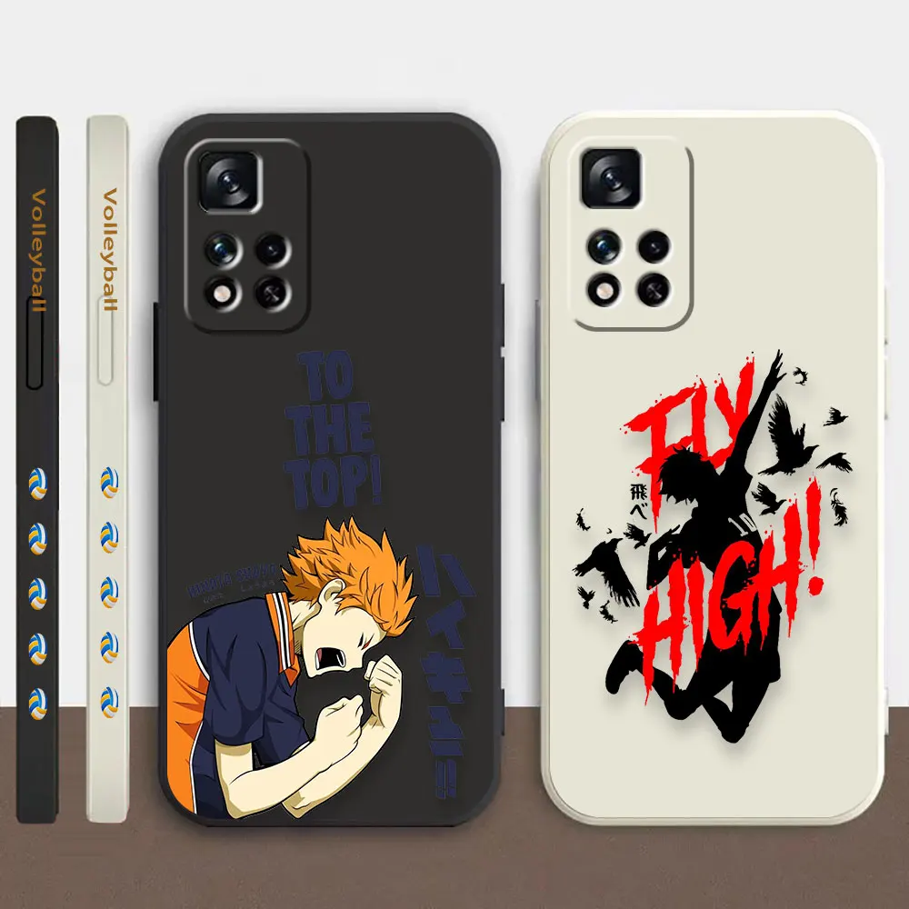 

Phone Case For Redmi Note 12 11 11T 11R 11S 10 9T 8 7 7S PRO PLUS 4G 5G Case Fundas Cqoues Shell Haikyuu High School Volleyball