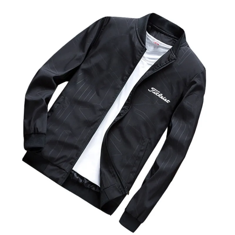 

Мужская куртка для гольфа, спортивная одежда для гольфа, ветровка, мужская Осенняя уличная дышащая куртка с длинным рукавом для бега, мужско...