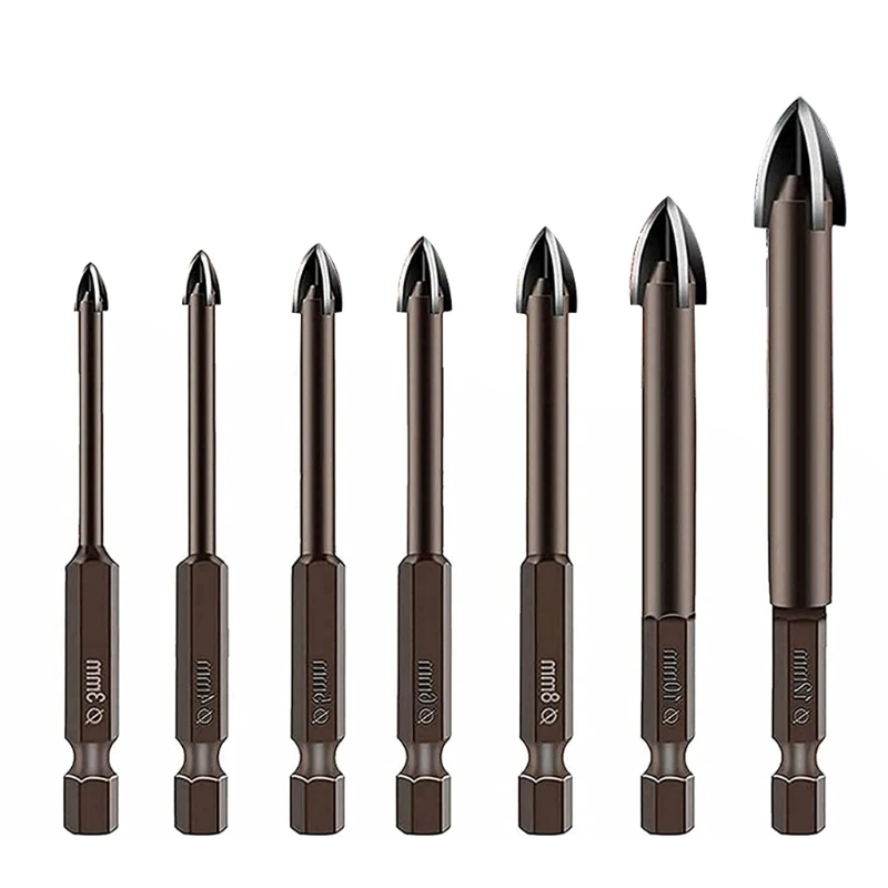 

Multifunctional Triangle Drill Tile Drill Bit For Tile Brick Plastic and Wood