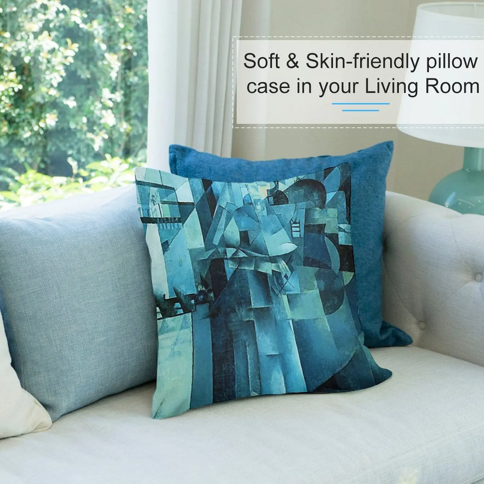 HD - Living in a big hotel от Kazimir севинович Малевича 1913 Высококачественная диванная подушка