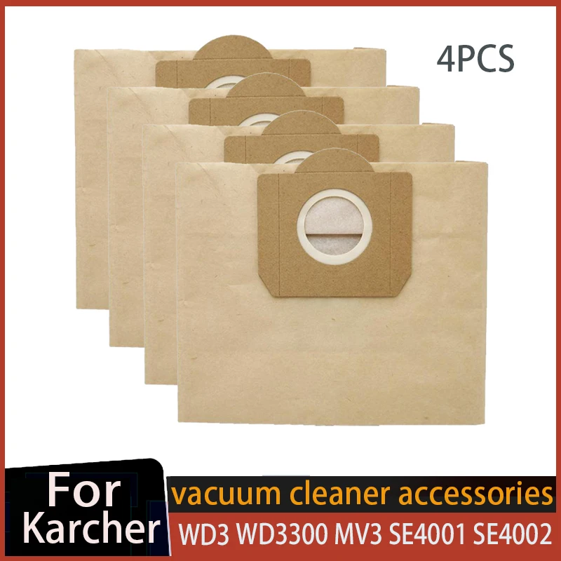 

Бумажные мешки-пылесборники Karcher для пылесосов WD3, WD3300, MV3, SE4001, SE4002