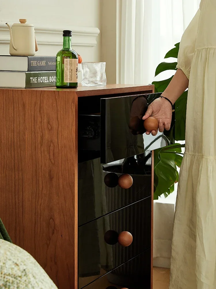 Комод с ящиками буфет шкаф черная краска цвет Cherrywood ретро-органайзер для