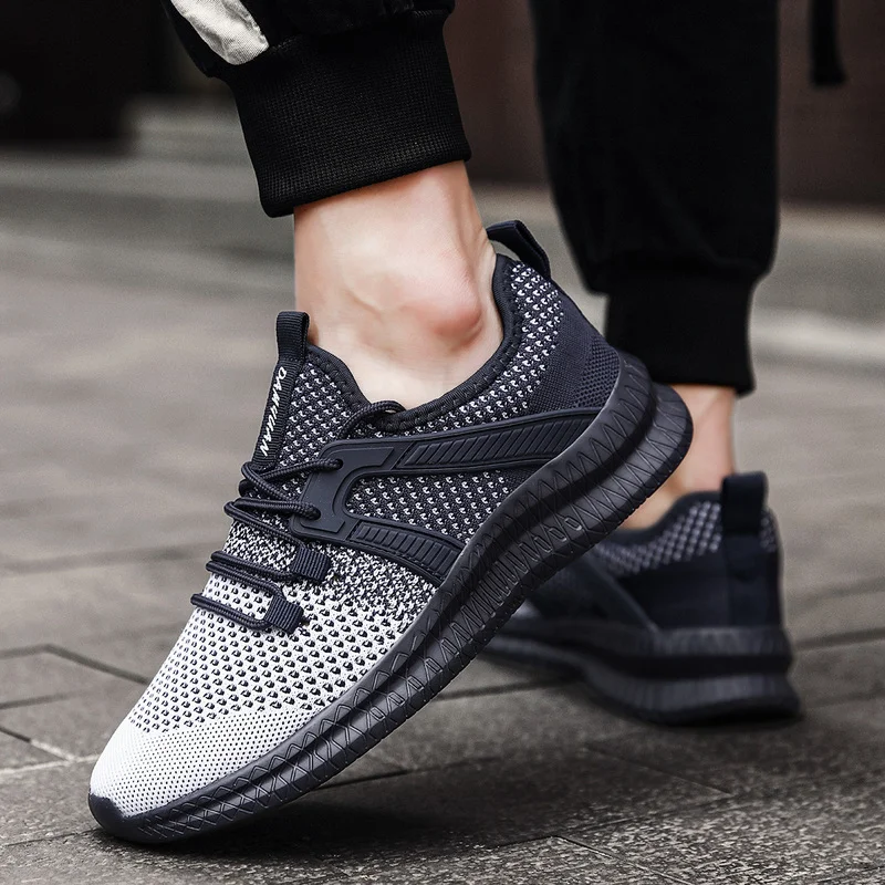 2022 Men Running Shoes Breathable Outdoor Sports Shoes Lightweight Sneakers for Women Comfortable Athletic Training Footwear