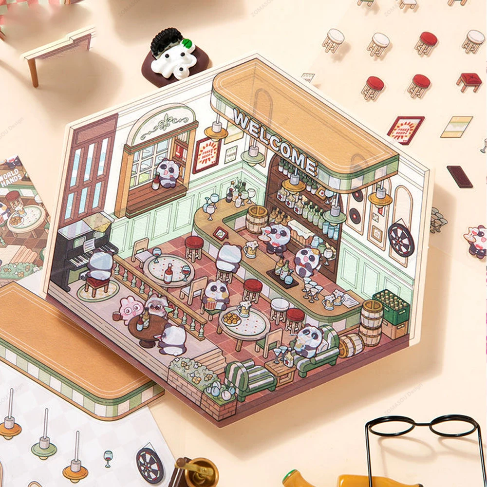 Миниатюрные 3D наклейки для ландшафтного дизайна