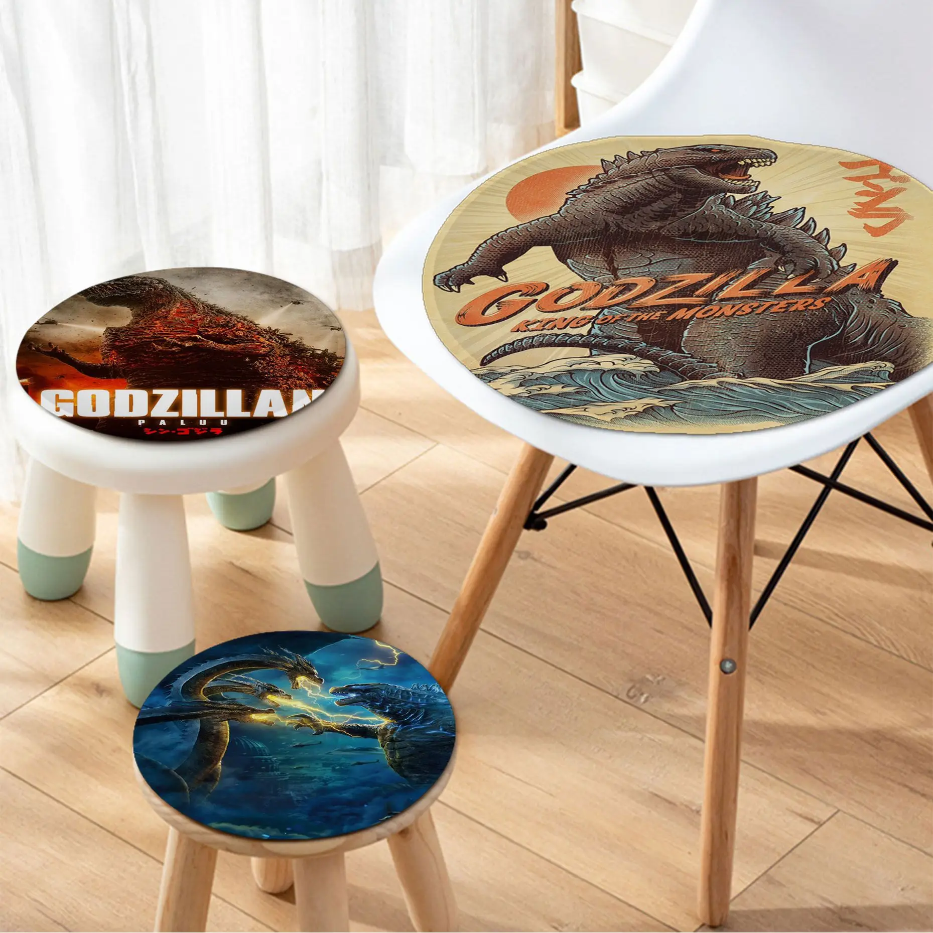 

Bandai Godzilla Monster Movie Modern Minimalist Style Seat Pad Household Cushion Soft Plush Chair Mat Winter Office Bar Seat Mat