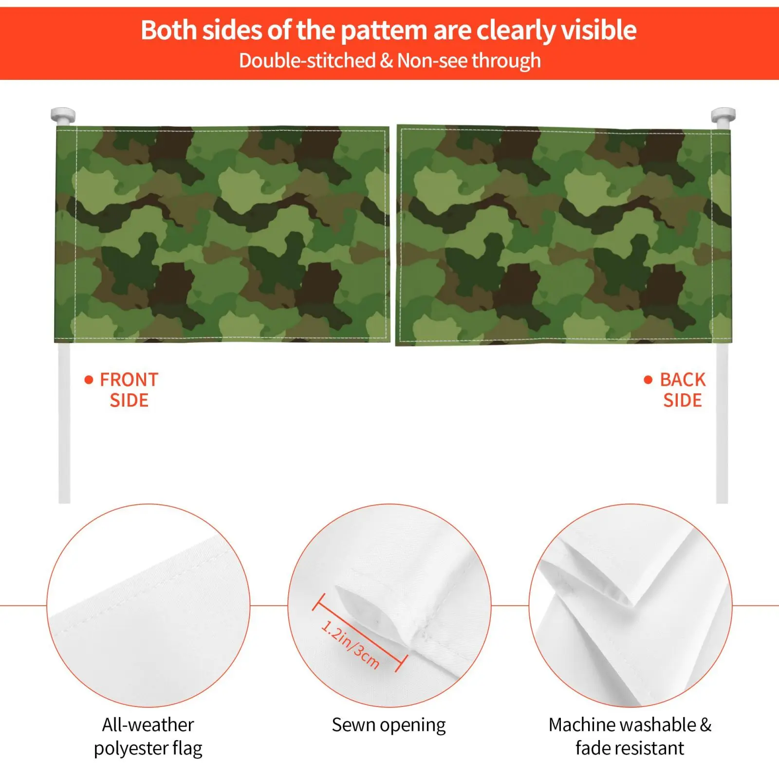 Военный камуфляж дневной флаг автомобиля смешной военный Камуфляжный узор хаки